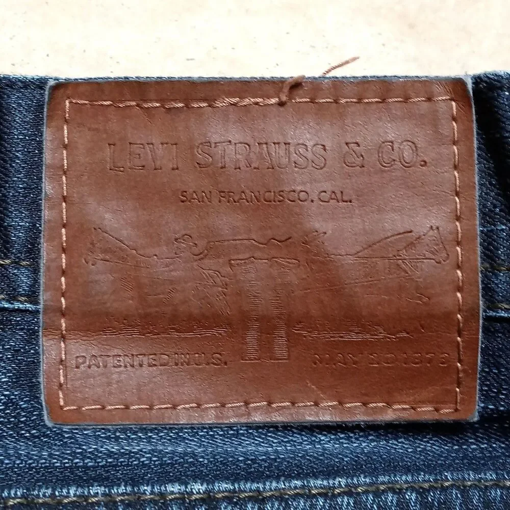 Levi's 511 Skinny Jeans Size 40x32 Slim Fit Y2K Zipper Pocket Denim VTG